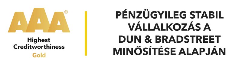 Dun & Bradstreet AAA tanúsítvány a pénzügyileg stabil cégeknek